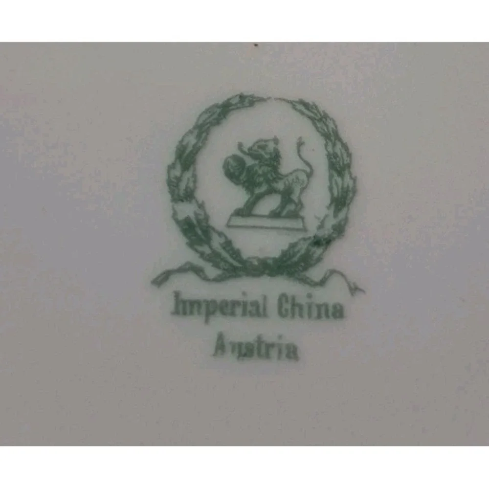 Antique Austrian‎ plate Imperial Crown China of Austria Guilded